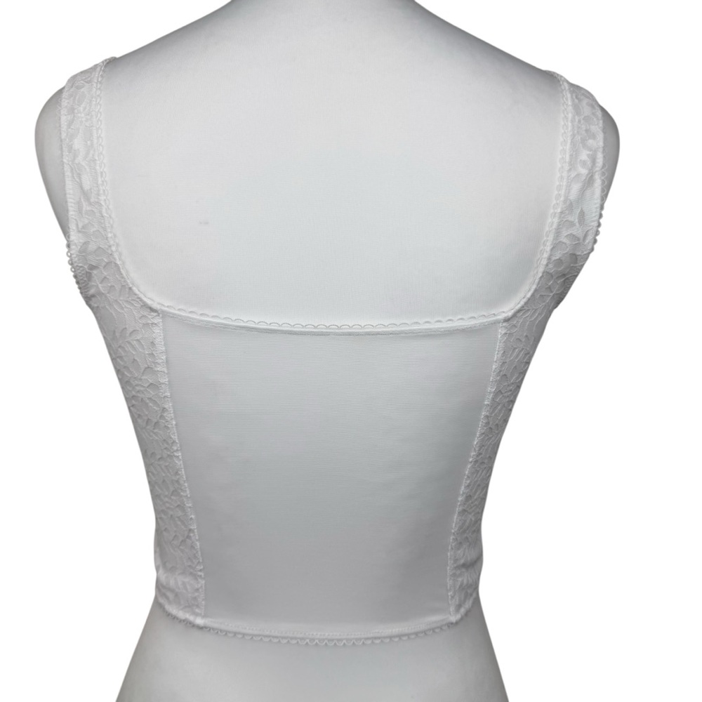 NWT PiNK Victoria’s Secret The Cinched Corset White Lace Bralette Tank Top Cami - Picture 9 of 11